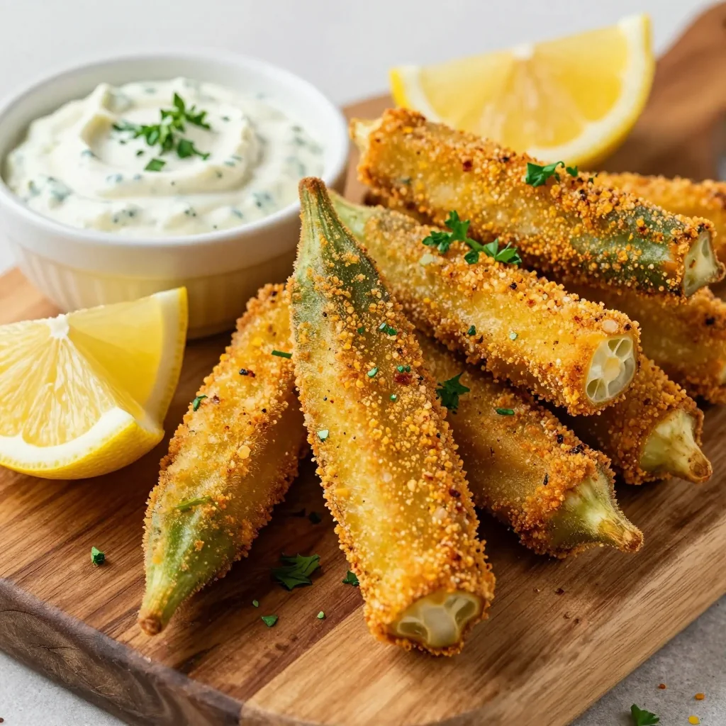Southern Fried Okra for MLK Day Appetizer