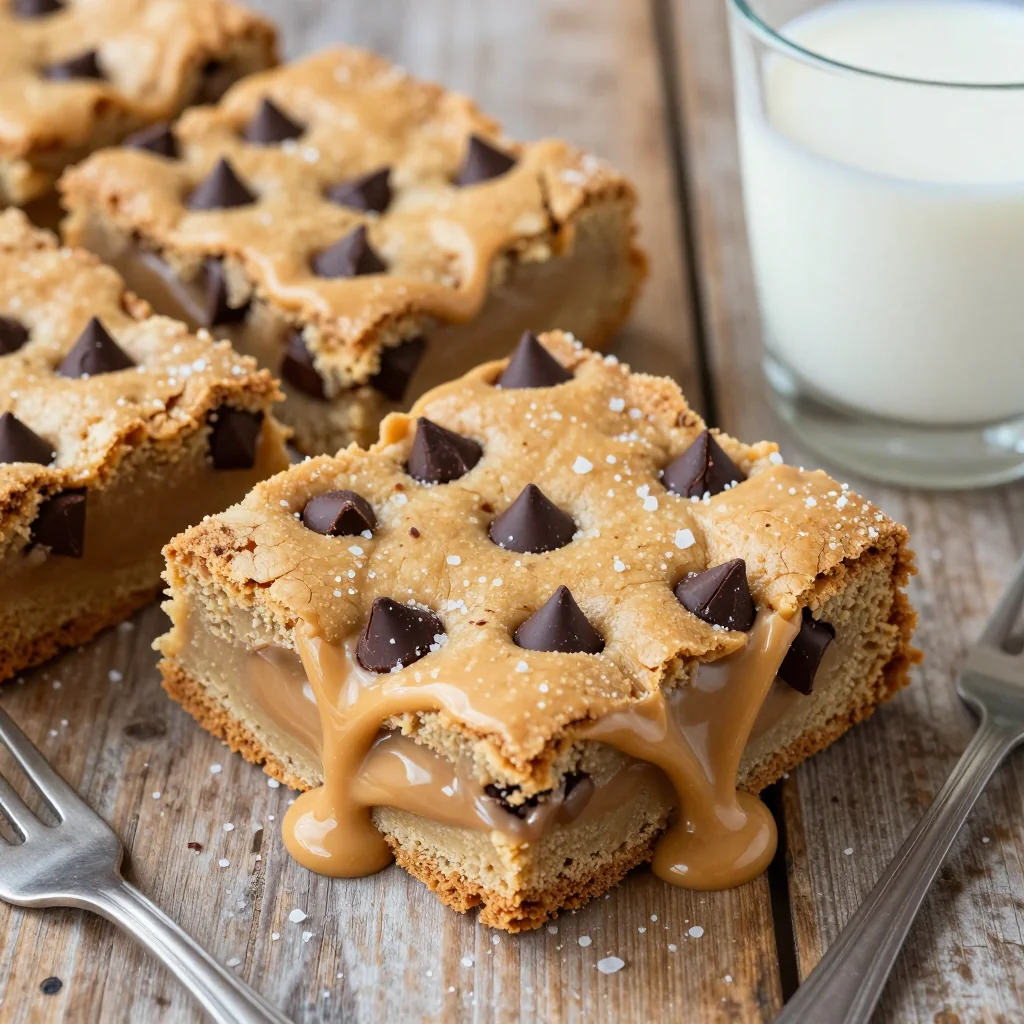 Indulgent Chocolate Chip Chocolate Chip Peanut Butter Blondies for Rich Bars