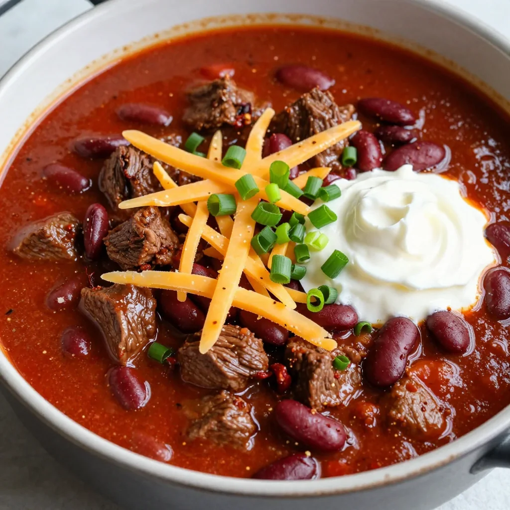 Tailgate Chili with Beans and Beef for Cold Weather Wins