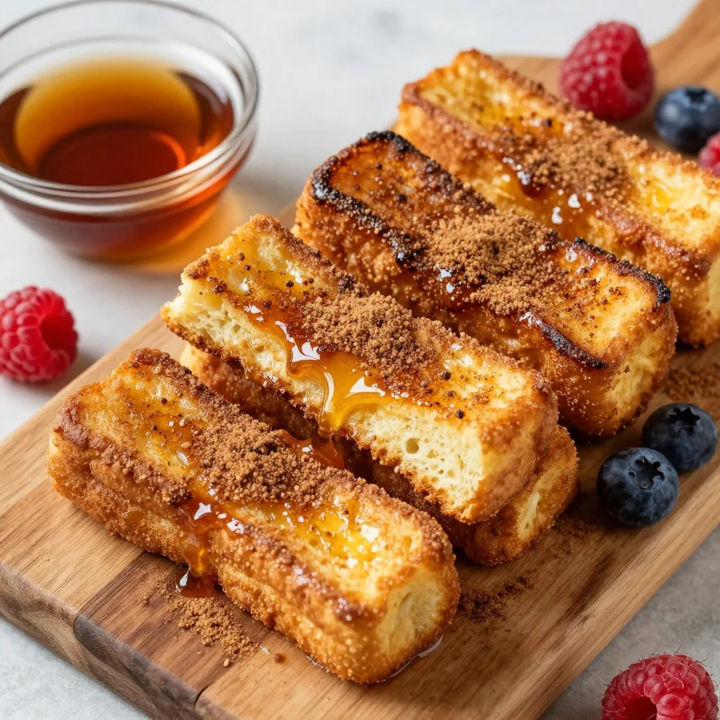 Freezer Friendly Cinnamon French Toast Sticks