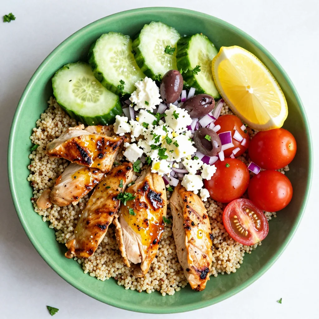 Meal Prep Greek Chicken and Quinoa Bowls