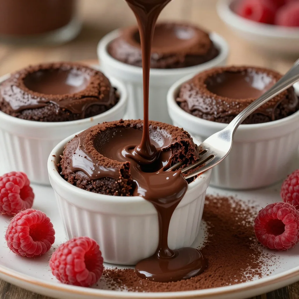 Indulgent Slow Cooker Molten Chocolate Lava Cakes for Two