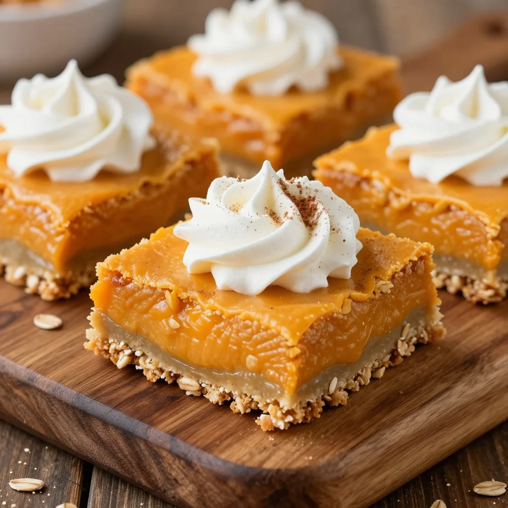 Sweet Potato Pie Bars with Oat Crust for MLK Day Dessert