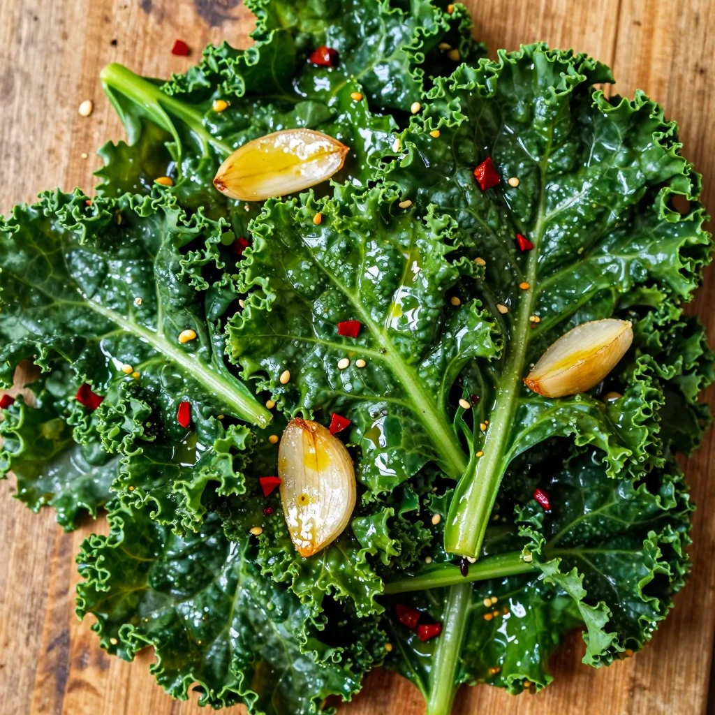 Quick Sautéed Greens with Garlic for Good Luck