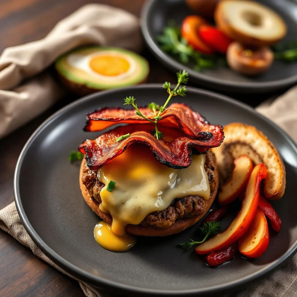 Beef And Bacon Burgers