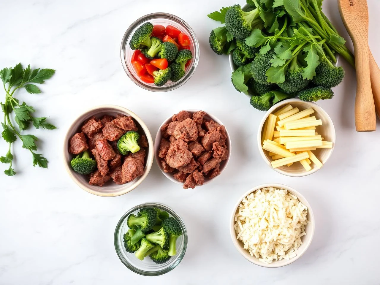 Ingredients for Beef And Broccoli Casserole