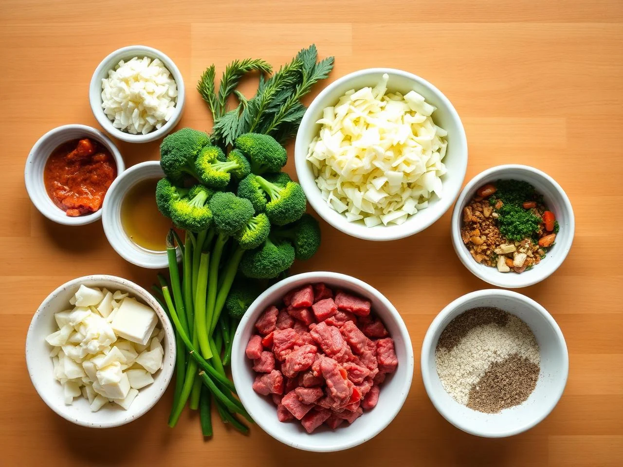 Ingredients for Beef And Broccoli Stir Fry