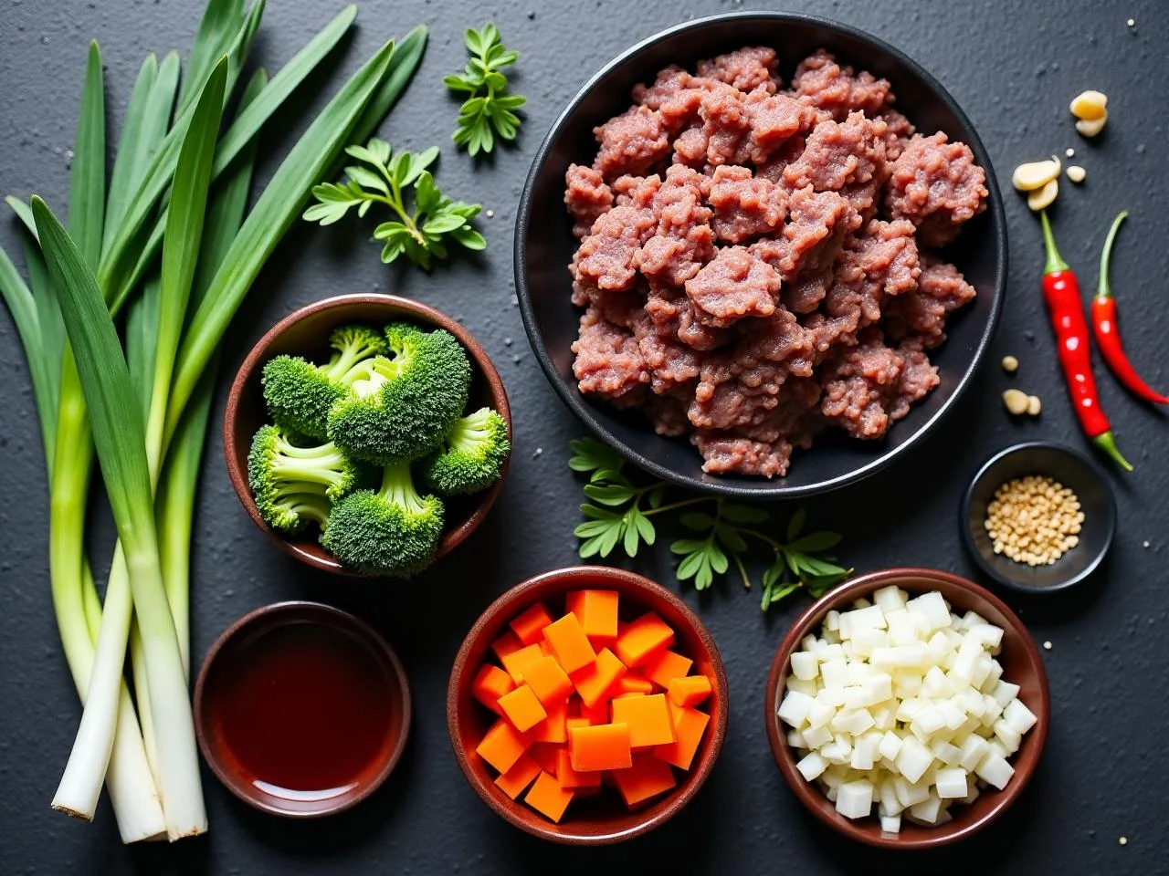Ingredients for Beef and Broccoli Stir-Fry