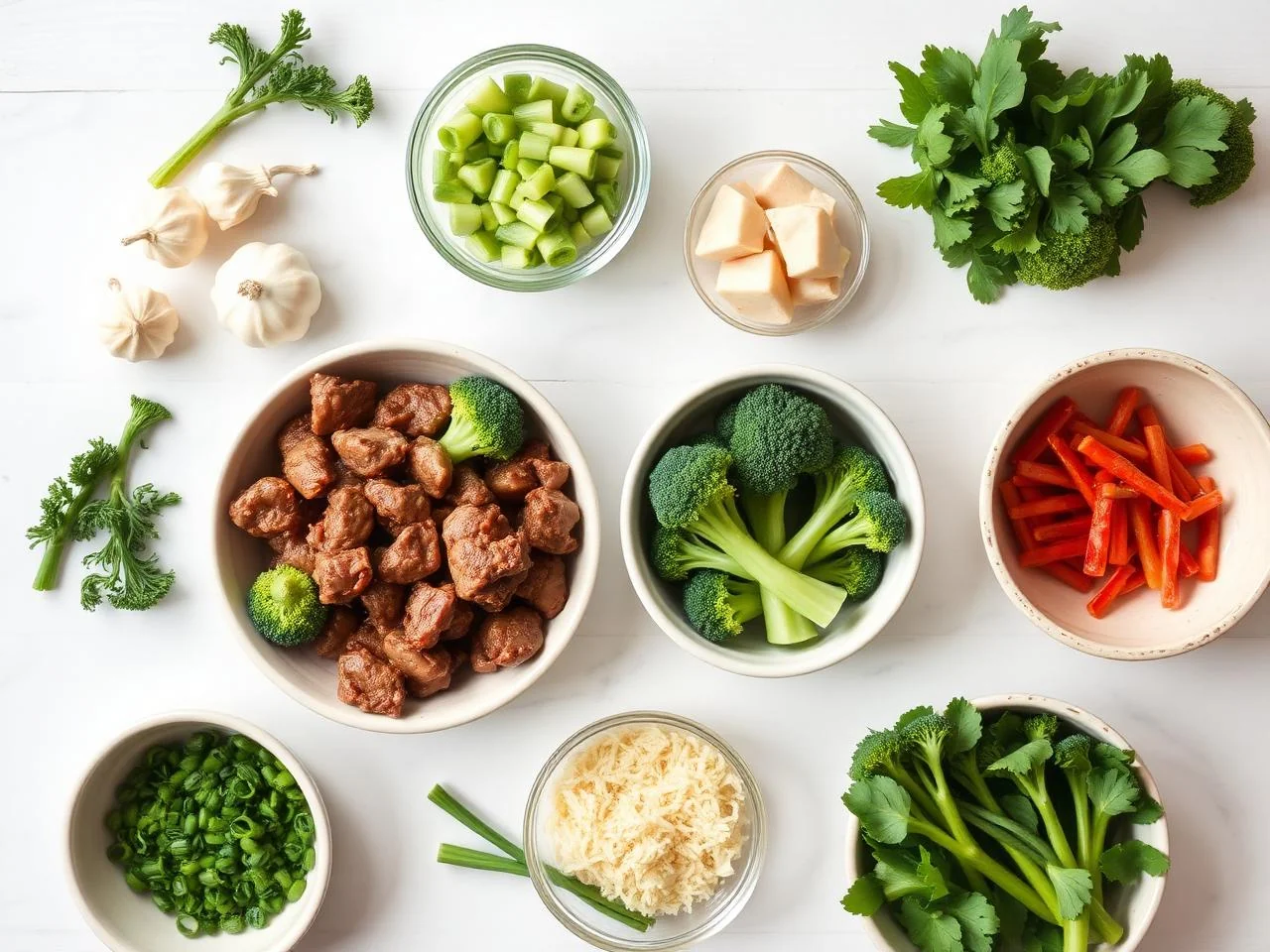 Ingredients for Beef And Broccoli Stir Fry