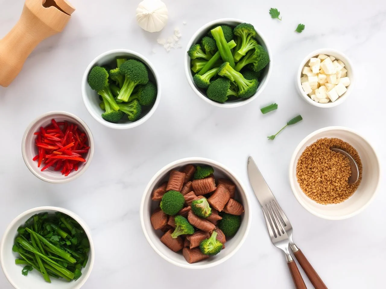 Ingredients for Beef And Broccoli Stir Fry