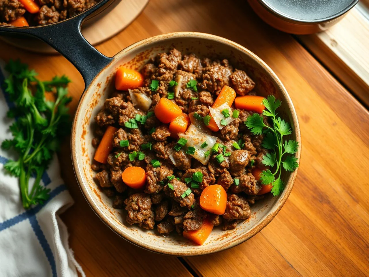 Beef And Carrot Skillet