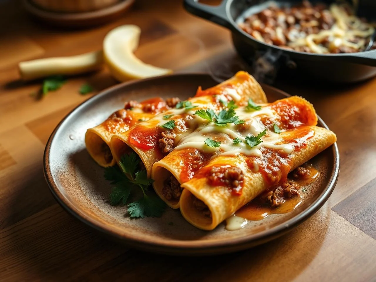 Beef And Cheese Flautas