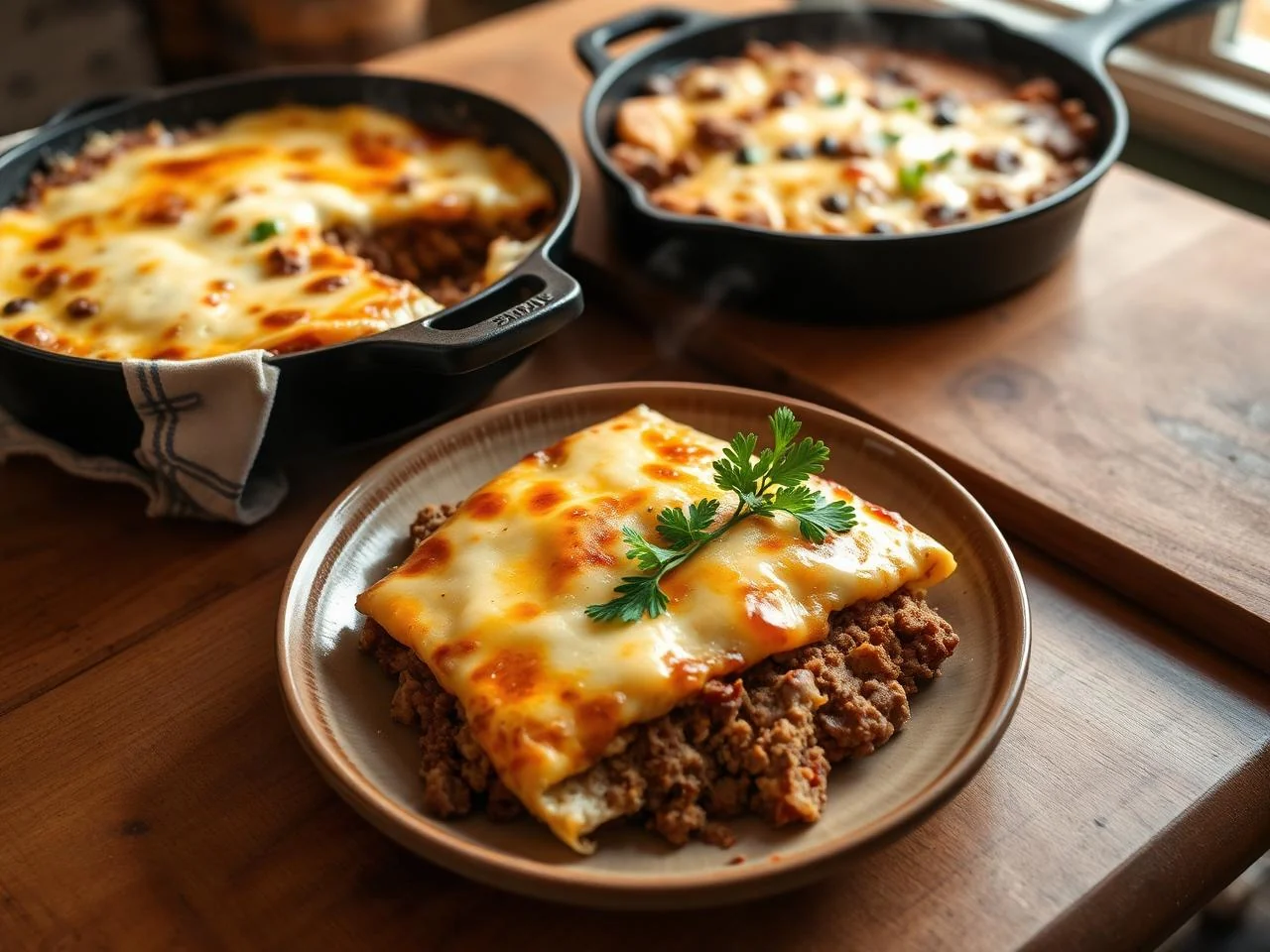 Beef And Cheese Quesadilla Casserole