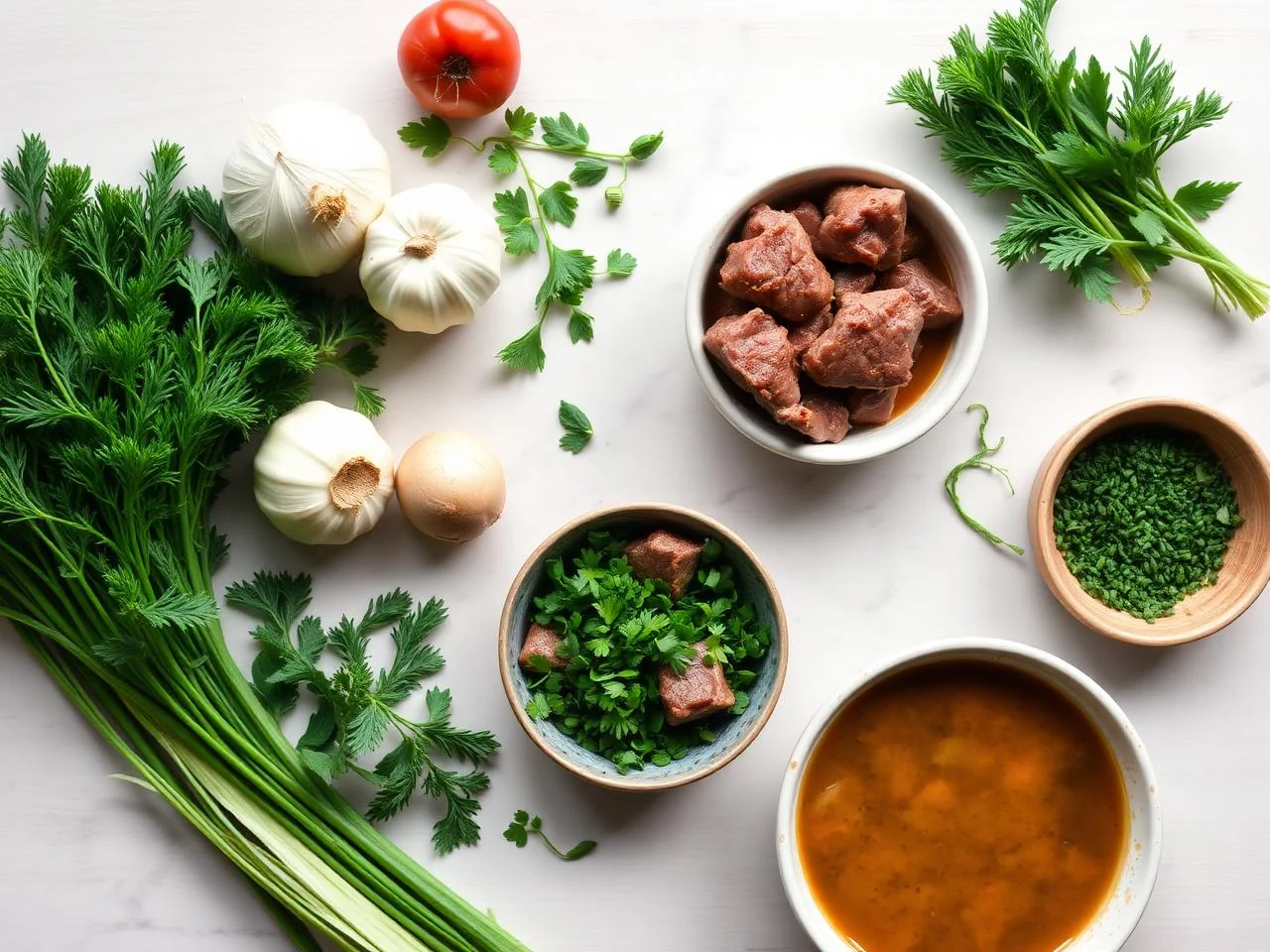 Ingredients for Beef And Leek Soup