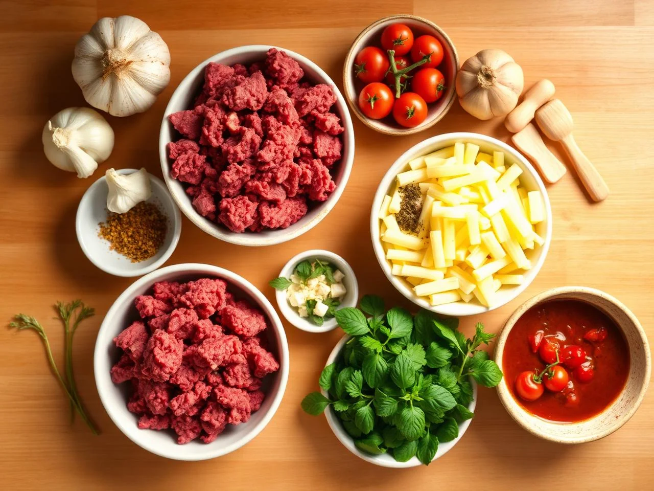Ingredients for Beef And Mushroom Gravy