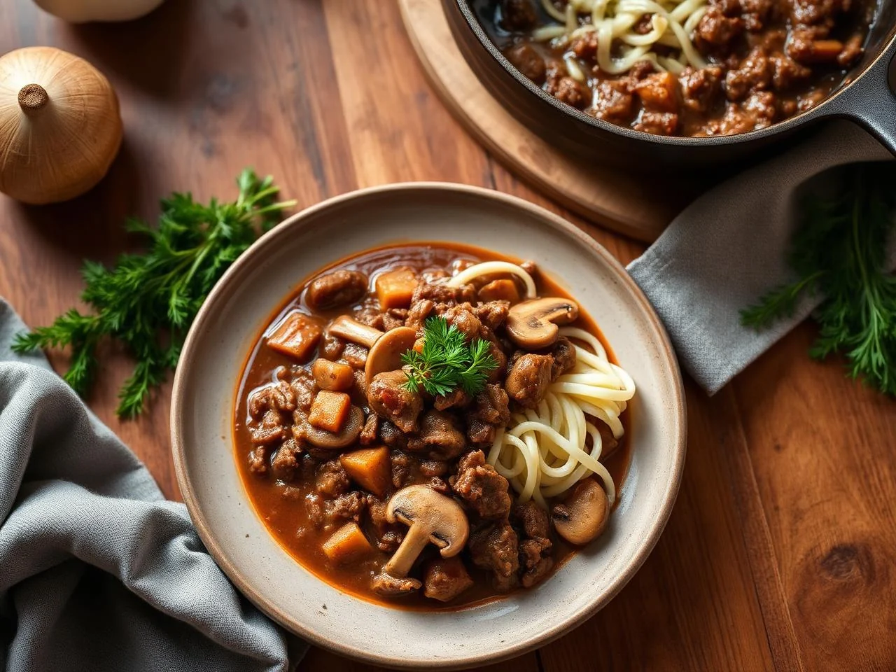Beef And Mushroom Stew