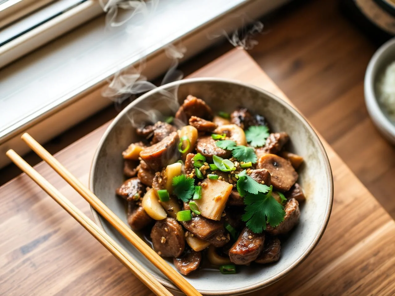 Beef And Mushroom Stir Fry