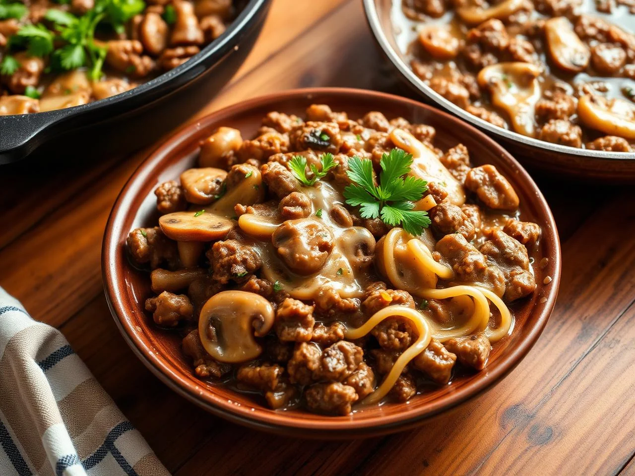 Beef And Mushroom Stroganoff Casserole
