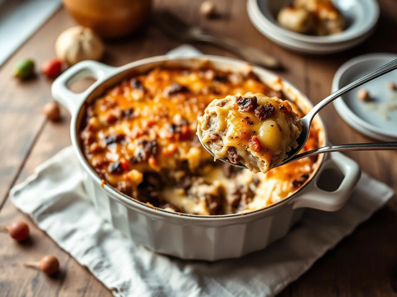 Beef And Onion Casserole