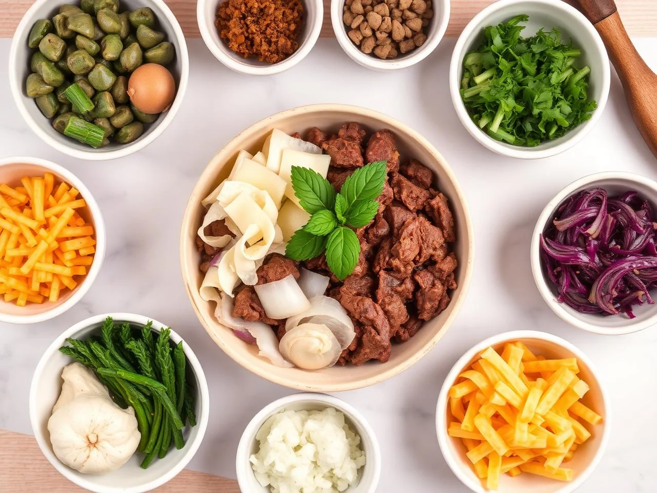 Ingredients for Beef And Onion Casserole