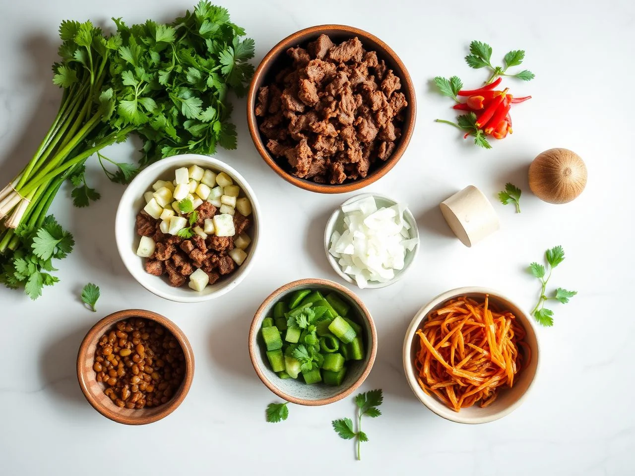 Ingredients for Beef And Onion Enchiladas