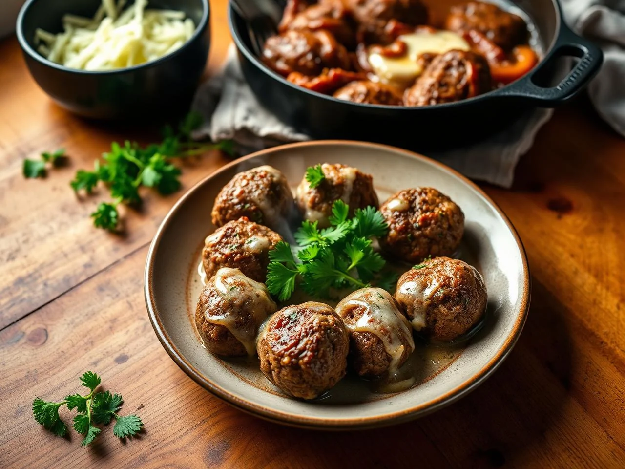 Beef And Onion Meatballs