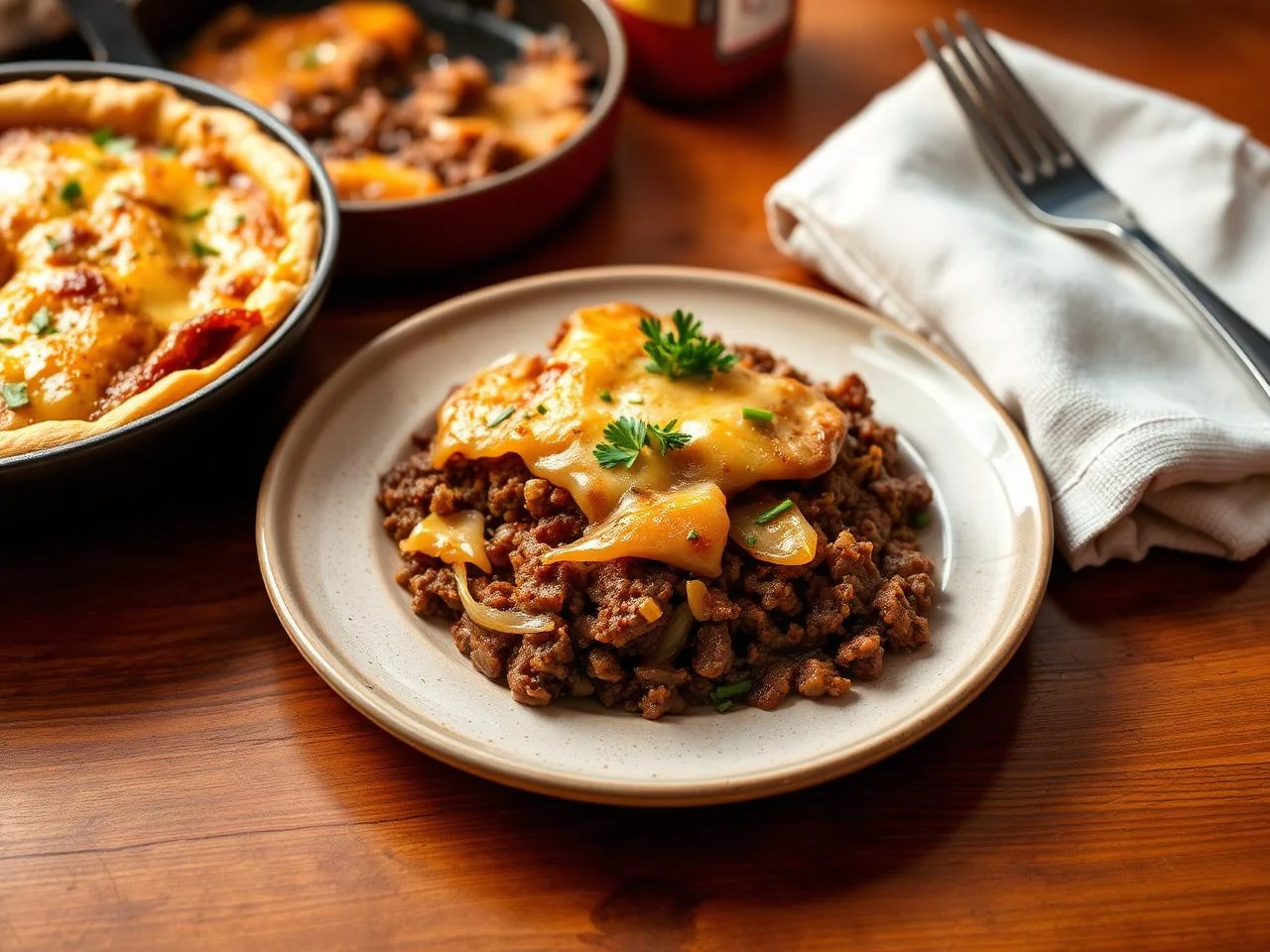 Beef And Onion Pie