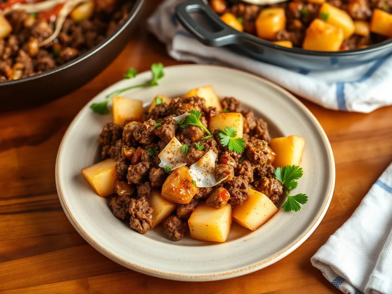Beef And Potato Skillet