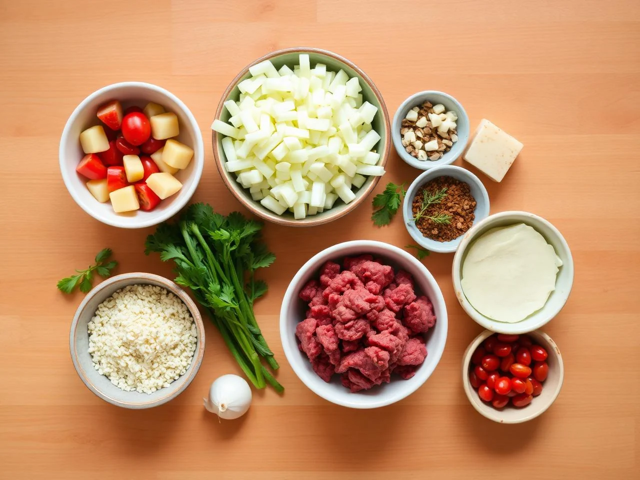Ingredients for Beef And Potato Skillet