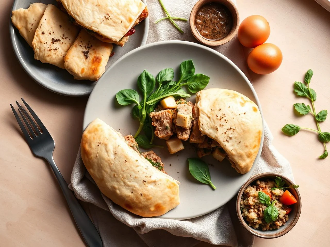 Beef And Spinach Calzone