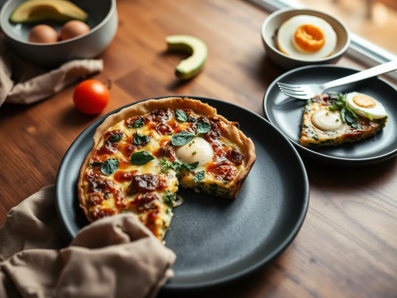 Beef And Spinach Quiche