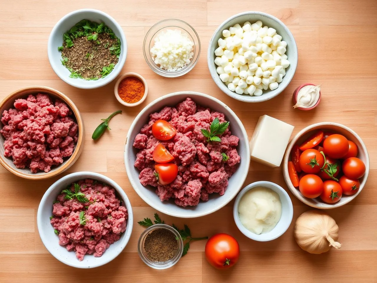 Ingredients for Beef And Vegetable Casserole