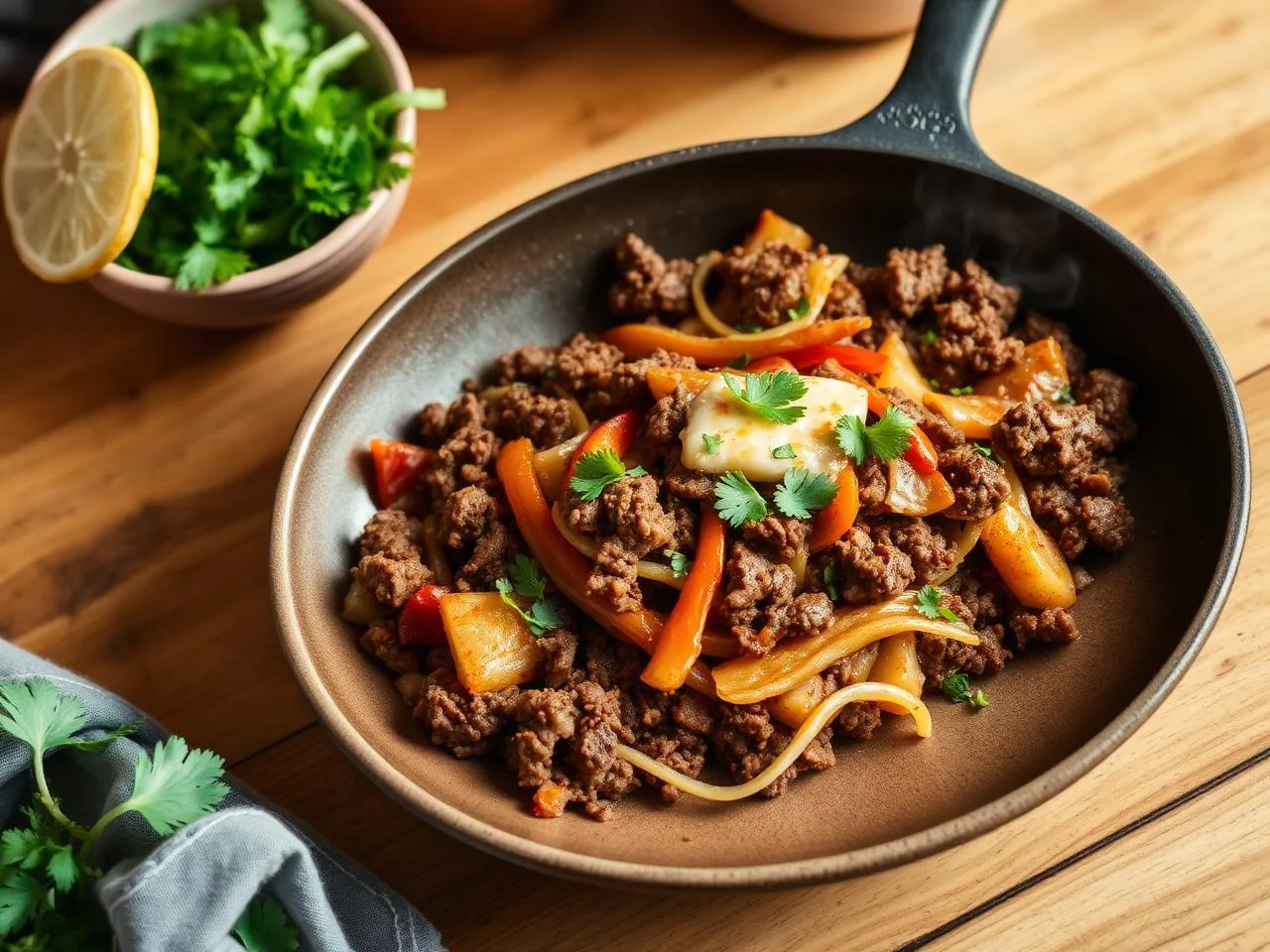 Beef And Vegetable Fajitas