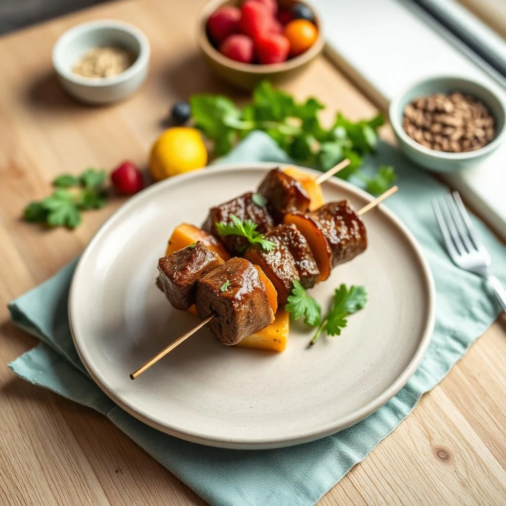 Beef And Vegetable Kabobs