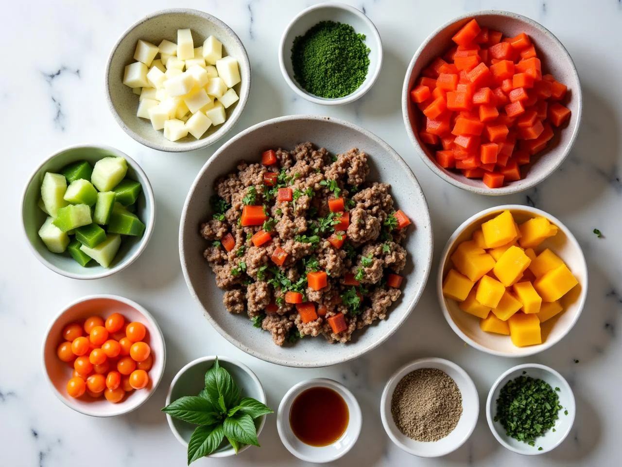 Ingredients for Beef And Vegetable Stir Fry