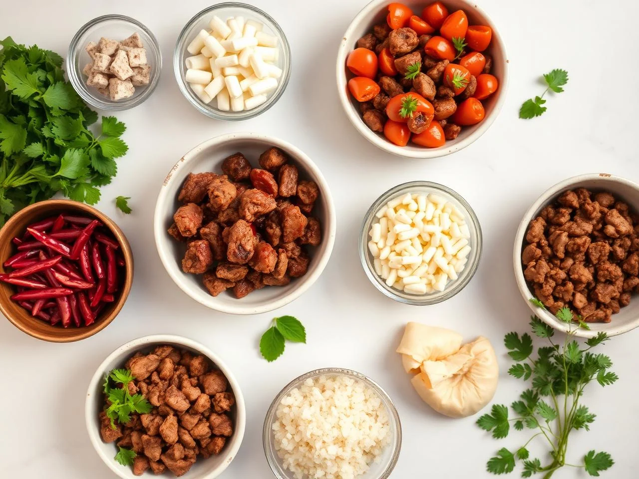 Ingredients for Beef Empanadas