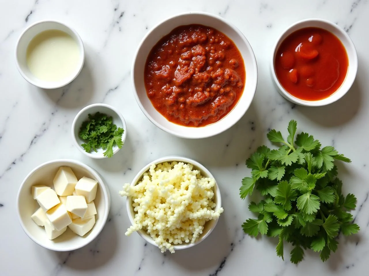 Ingredients for Beef Enchiladas Verde
