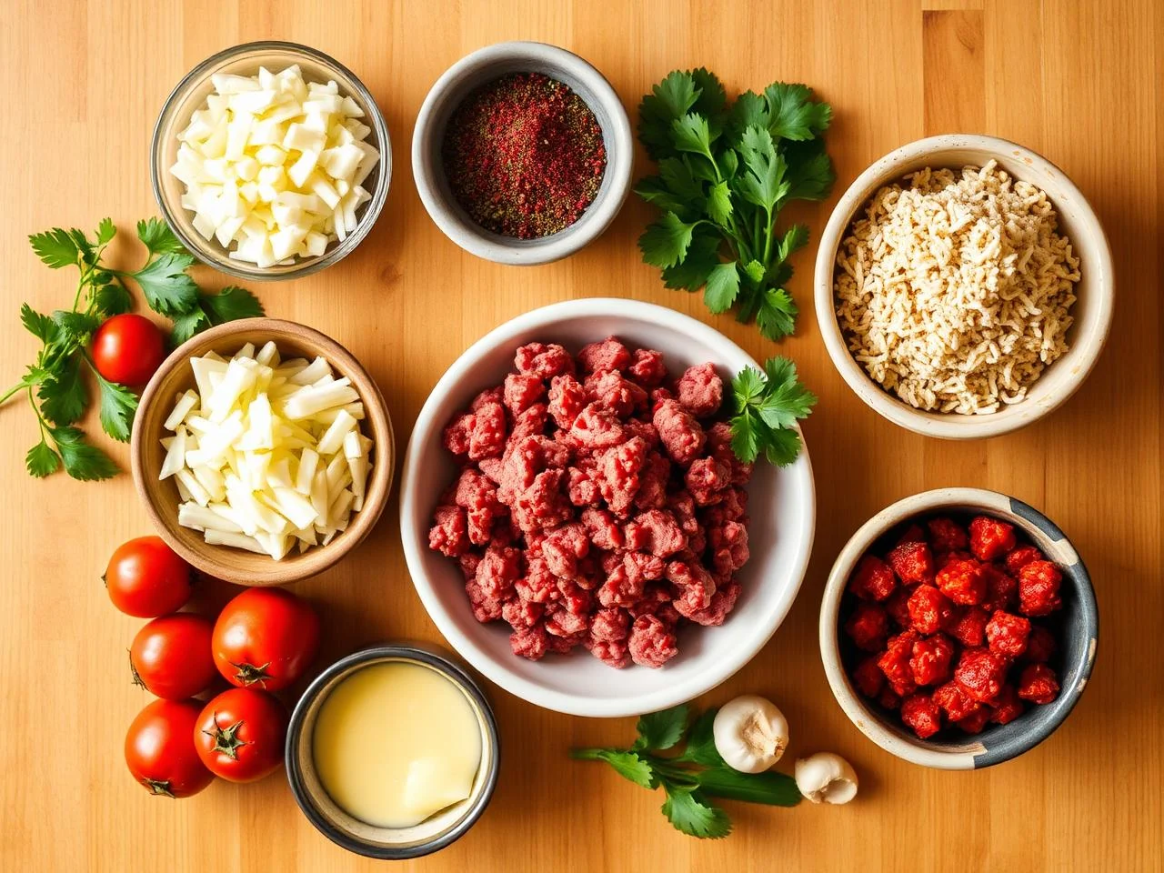 Ingredients for Beef Fajita Skillet