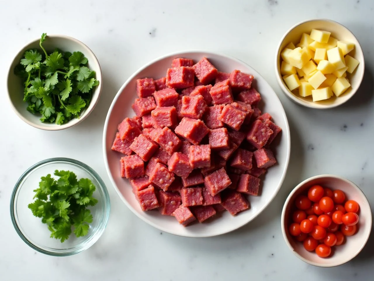 Ingredients for Beef Fajitas