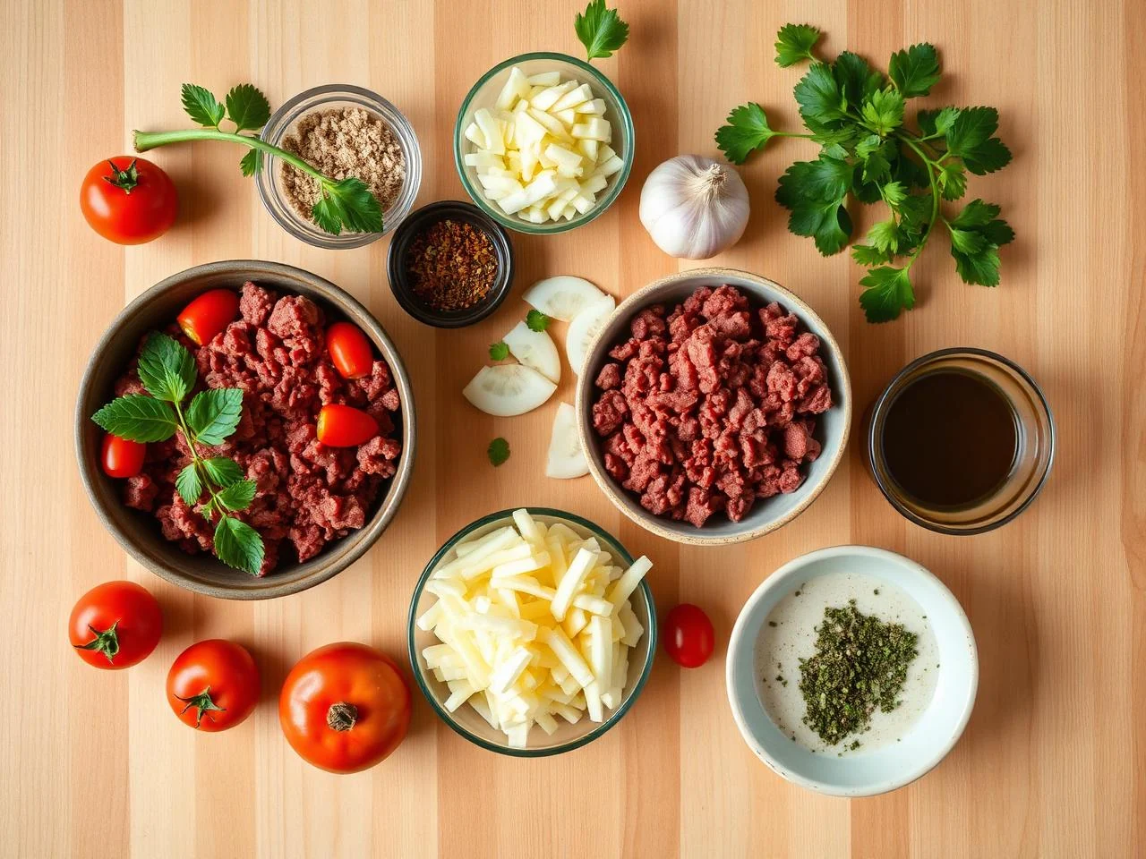 Ingredients for Beef Fajitas