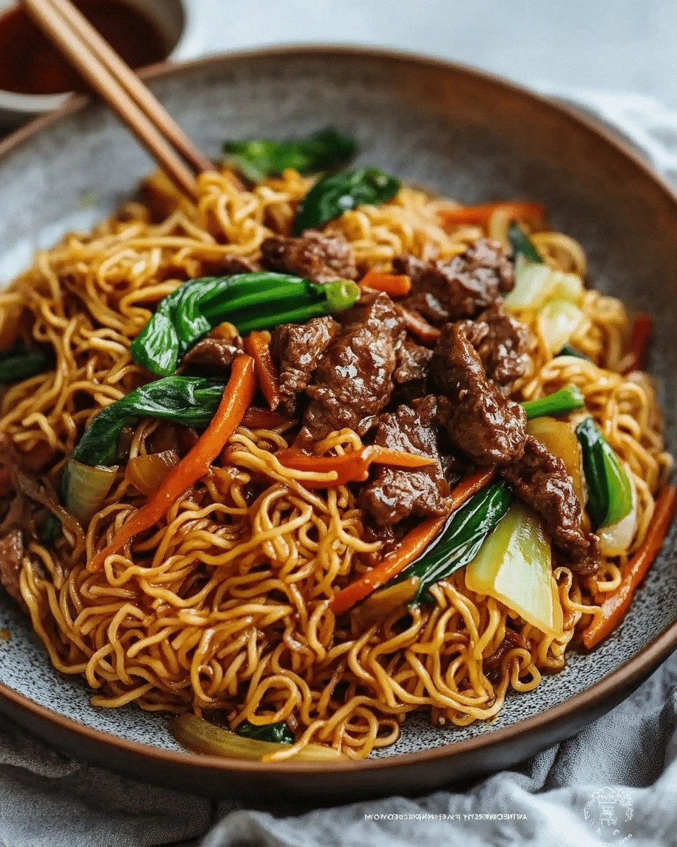 Beef Pan-Fried Noodles