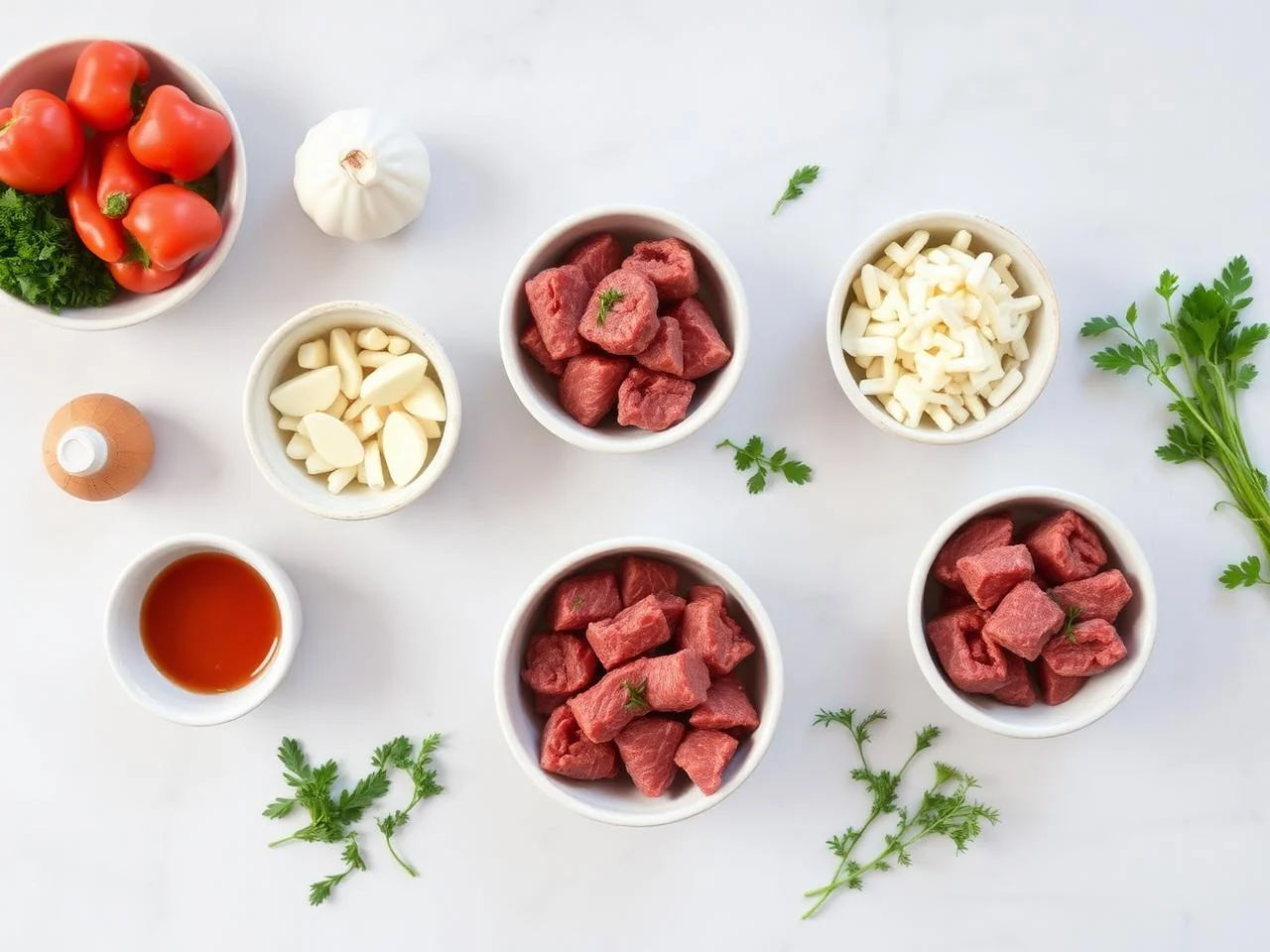 Ingredients for Beef Rouladen