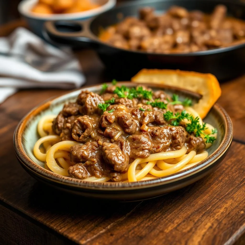 Beef Stroganoff