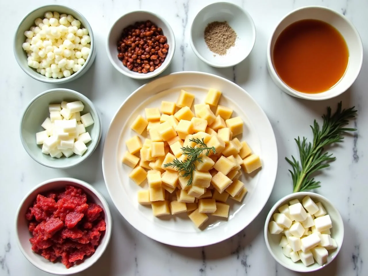 Ingredients for Beef Stroganoff