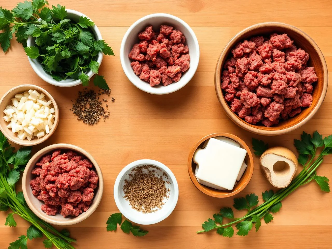 Ingredients for Beef Tacos