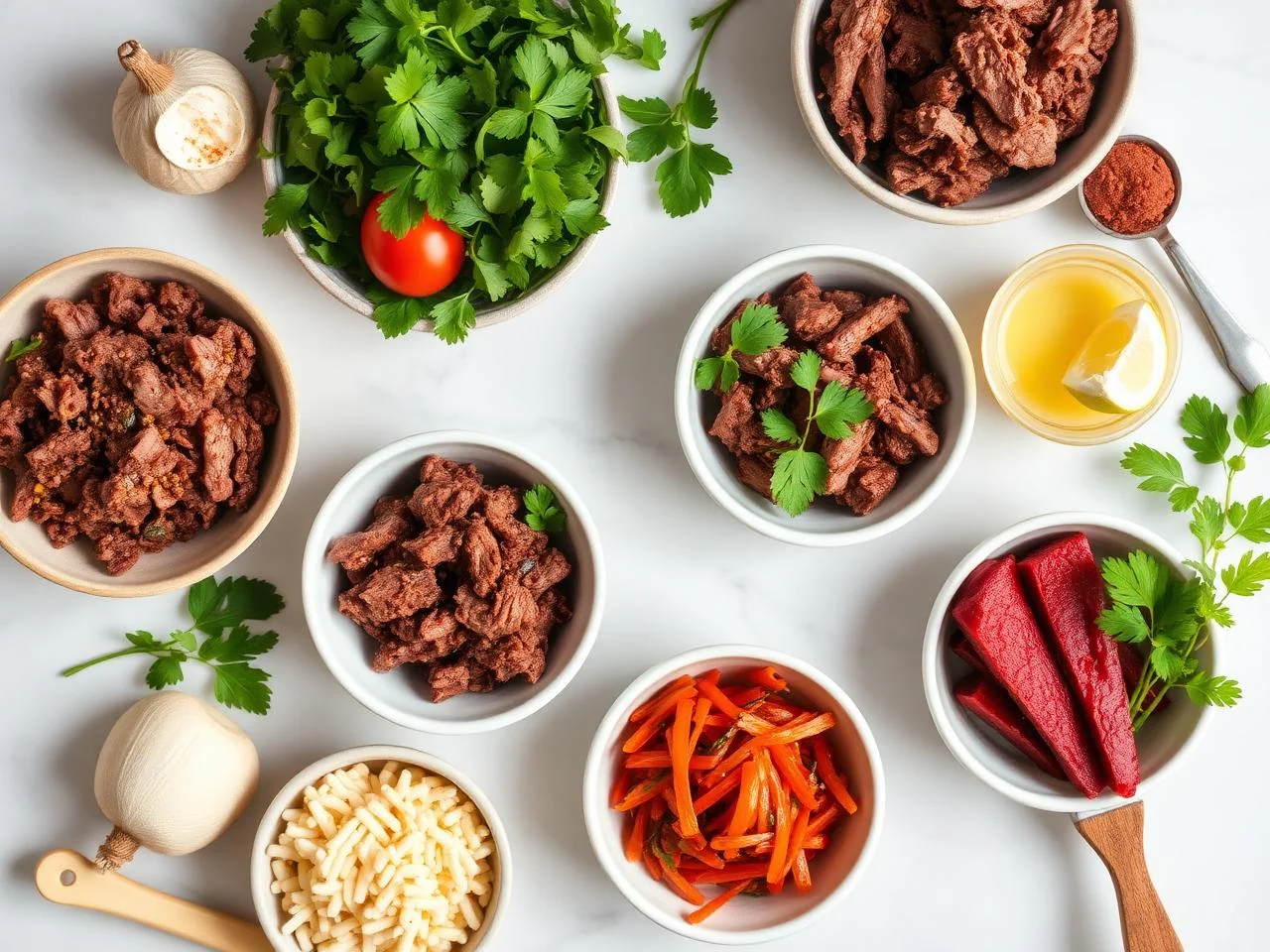Ingredients for Beef Tacos