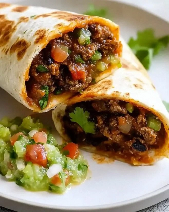 Beefy Burritos with Homemade Salsa: A Flavorful Delight!