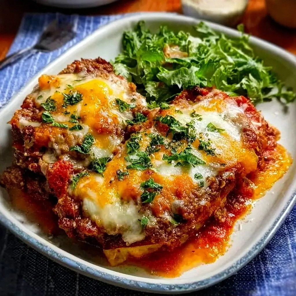 Beefy Eggplant Parmigiana Reci