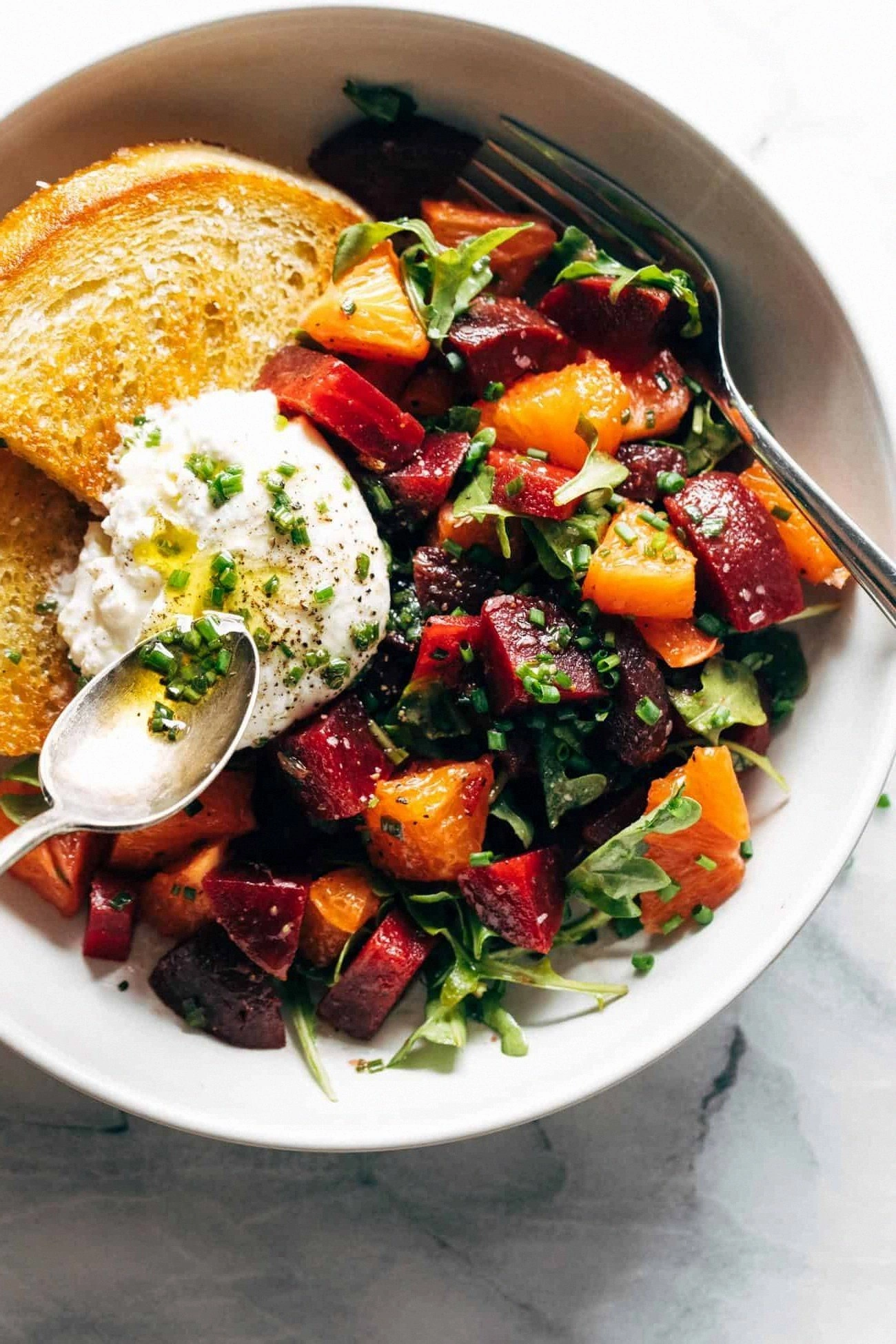 Beet and Burrata Salad with Fr