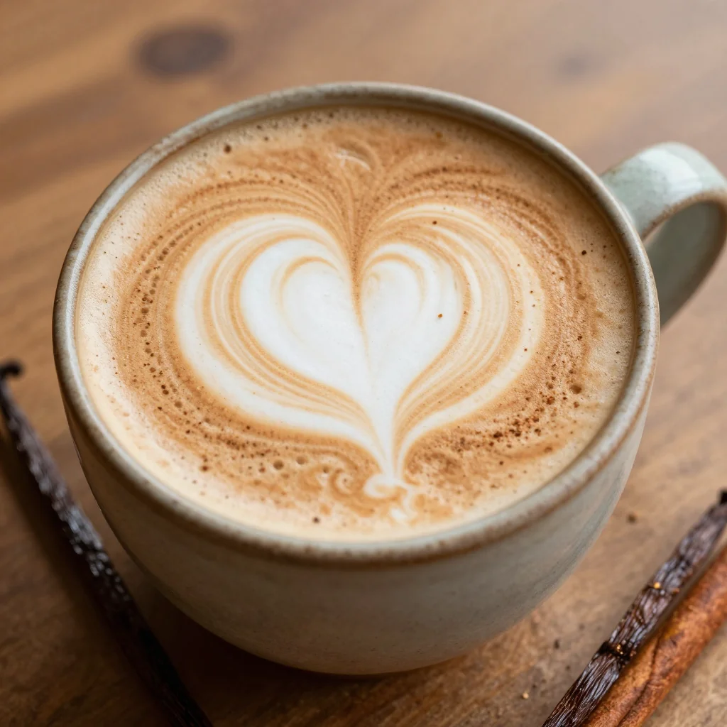 Warm Vanilla Bean Chai Latte For A Cold Afternoon